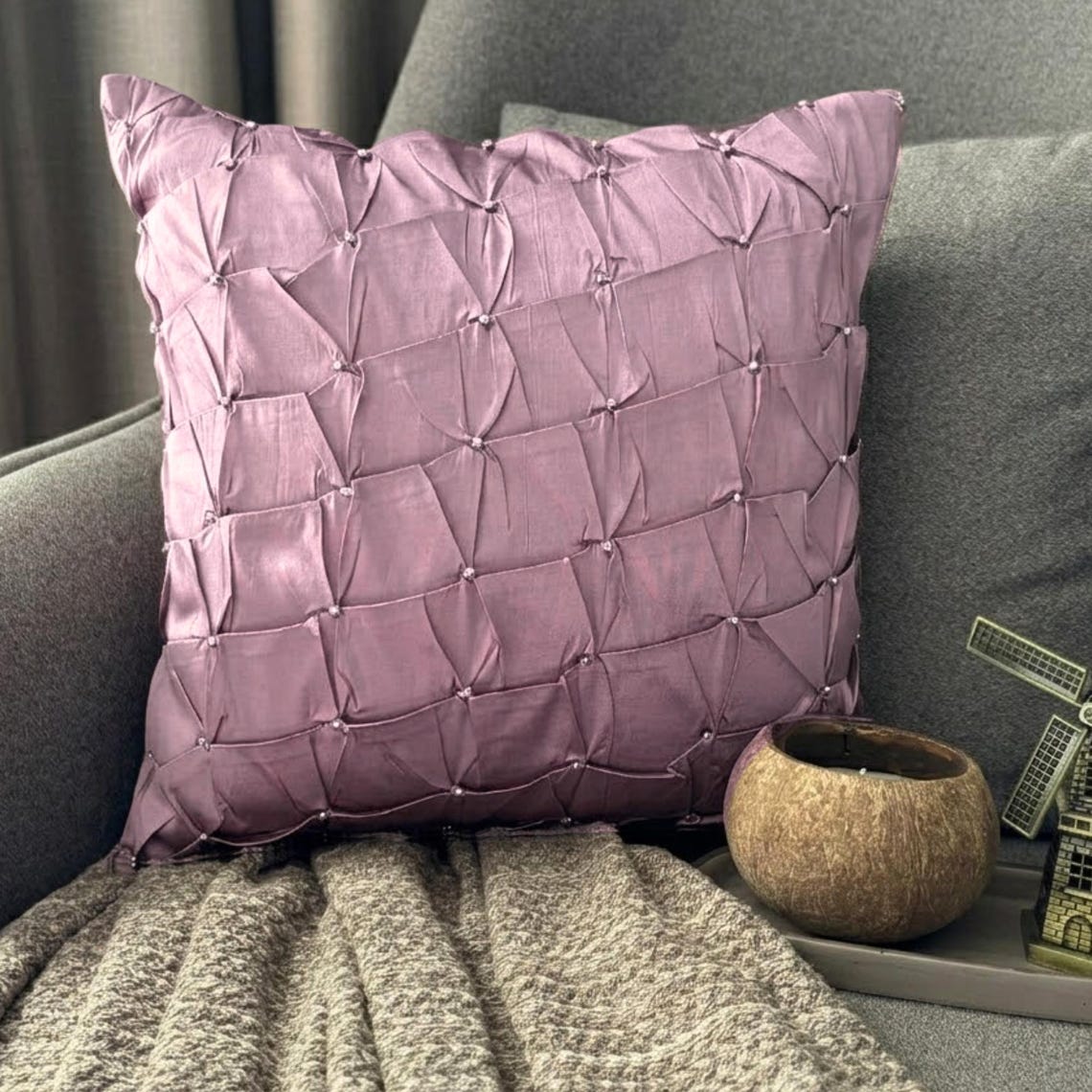 Lavender Texture Euro Sham