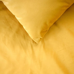 Velvet Mustard Gold Decorative Bed Runner and Pillow Cover - Mustard Gold Velvet