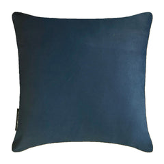 Velvet Navy Blue Decorative Bed Runner and Pillow Cover - Navy Blue Velvet