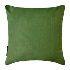 Velvet Moss Green Decorative Bed Runner and Pillow Cover - Moss Green Velvet