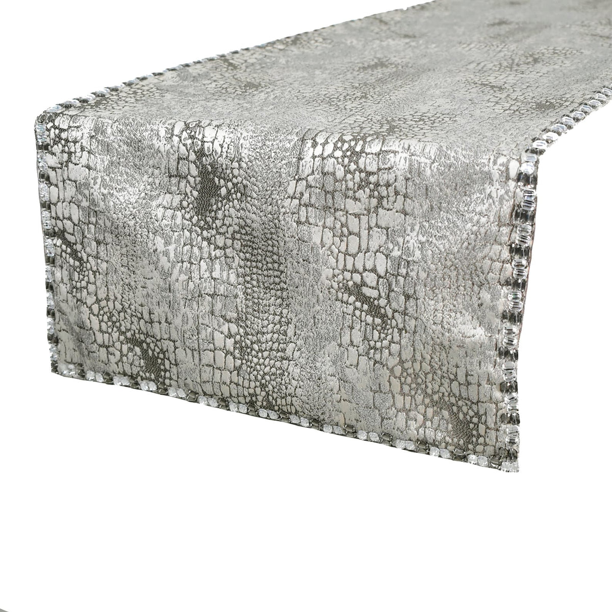 Pewter Python Decorative Table Runner