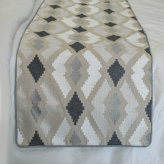 Thread Tale - Linen Beige Decorative Bed Runner and Pillow Cover