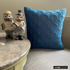 Enchanted Teal - Teal Velvet Throw Pillow Cover