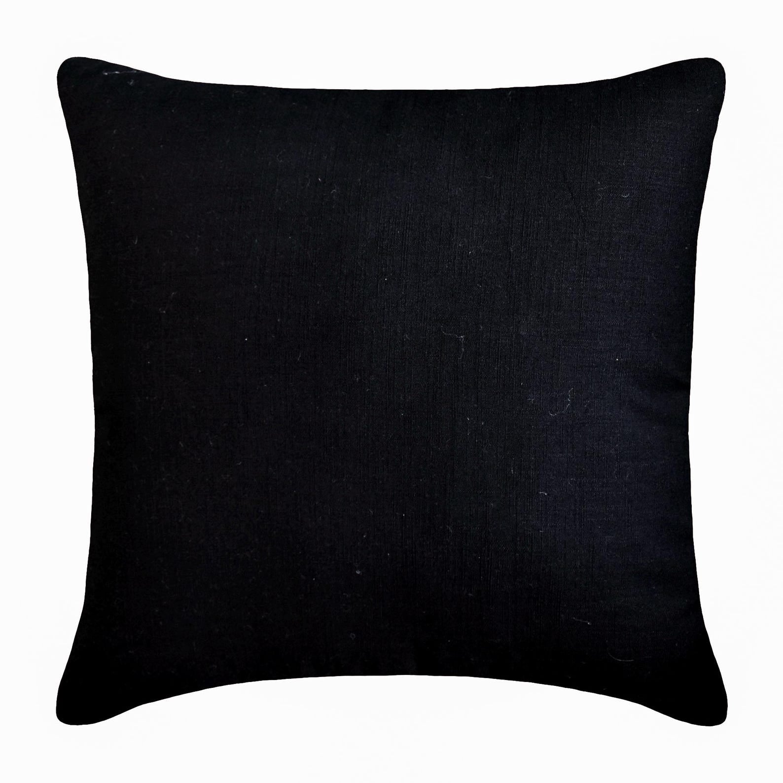 Mono Illusion - Black And White Cotton Throw Pillow Cover