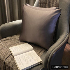 Ash Purple Slub Satin - Ash Purple Satin Throw Pillow Cover