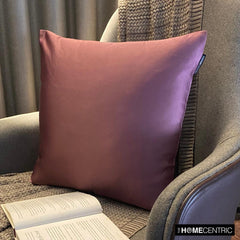 Light Purple Slub Satin - Light Purple Satin Throw Pillow Cover