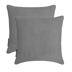 Light Gray Plain Velvet Throw Pillow Cover - Light Gray Velvet