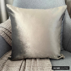 Velvet Taupe Jules - Taupe Velvet Throw Pillow Cover