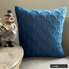 Enchanted Teal - Teal Velvet Throw Pillow Cover