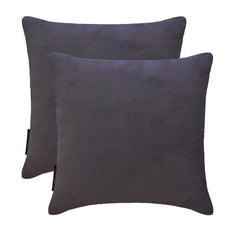 Purple Ash Plain Velvet Throw Pillow Cover - Purple Ash Velvet