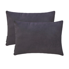 Purple Ash Velvet Lumbar Pillow Cover Pack of 2 - Purple Ash Velvet Dream