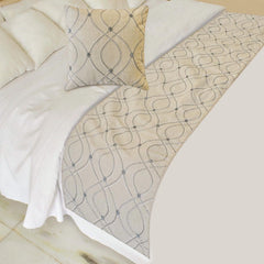 Broderie Belle Decorative Bed Runner and Pillow Cover