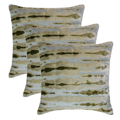 Sage & Gray Velvet Throw Pillow Cover - Grudge Haze