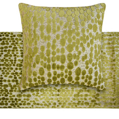 Chartreuse Pulse - Velvet Chartreuse Green Decorative Bed Runner and Pillow Cover