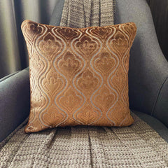 Velvet Majestic Brown - Brown Velvet Throw Pillow Cover