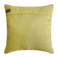 Creamy Yellow Roses - Yellow Art Silk Decorative Euro Sham