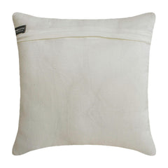 Gold N Ivory Blooms - Ivory & Gold Art Silk Decorative Euro Sham