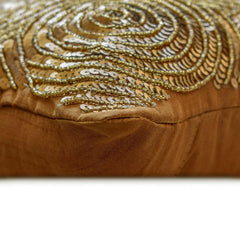All Eyes On Gold - Art Silk Gold Decorative Lumbar Pillow Cover