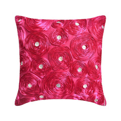 Fuchsia Power - Fuchsia Pink Art Silk Throw Pillow Cover