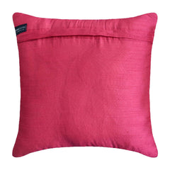 Fuchsia Tree Of Life - Fuchsia Pink Art Silk Throw Pillow Cover