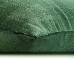 Green Center - Art Silk Green Decorative Lumbar Pillow Cover