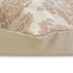 Pink Jacquard Lumbar Pillow Cover - Blush Chateau