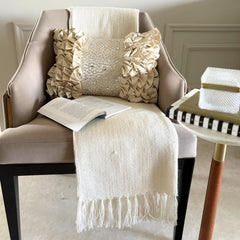 Cream Satin Lumbar Pillow Cover - Gleam And Grace