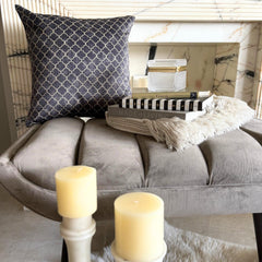 Brown Velvet Throw Pillow Cover - Nour Brown