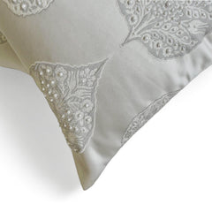 Gray Jacquard Lumbar Pillow Cover - Windsor Grace