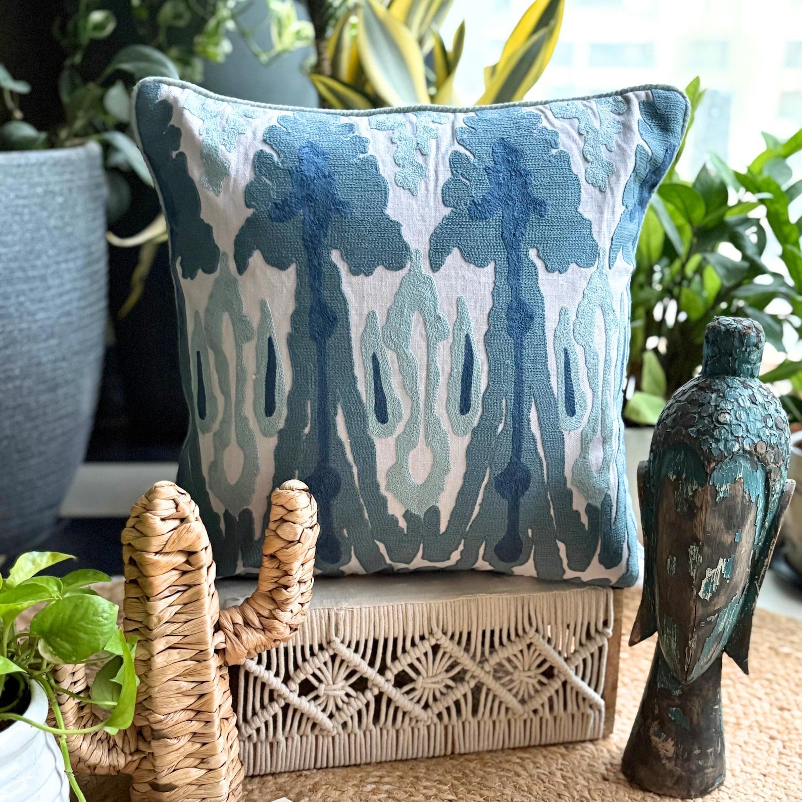 Thread Trace Throw Pillow Cover