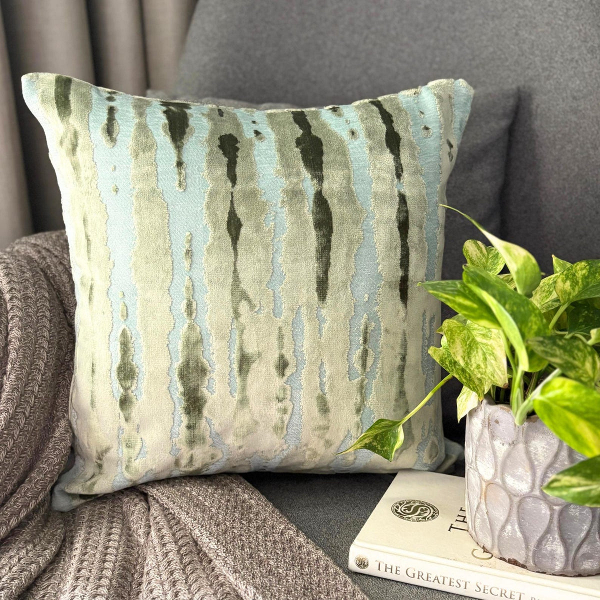 Grudge Haze Throw Pillow Cover