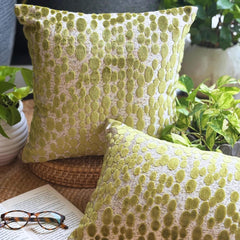 Chartreuse Green Velvet Throw Pillow Cover - Chartreuse Pop