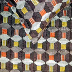 Orange Patterns - Velvet Orange Decorative Bed Runner and Pillow Cover