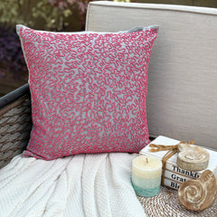 Dream Catcher - Pink Cotton Linen Throw Pillow Cover