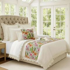 Lily Haven Decorative Bed Runner and Pillow Cover