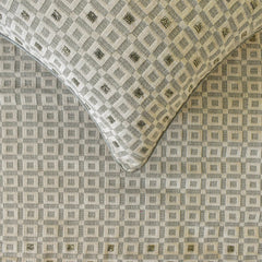 The Brick Effect - Velvet Grey Decorative Bed Runner and Pillow Cover