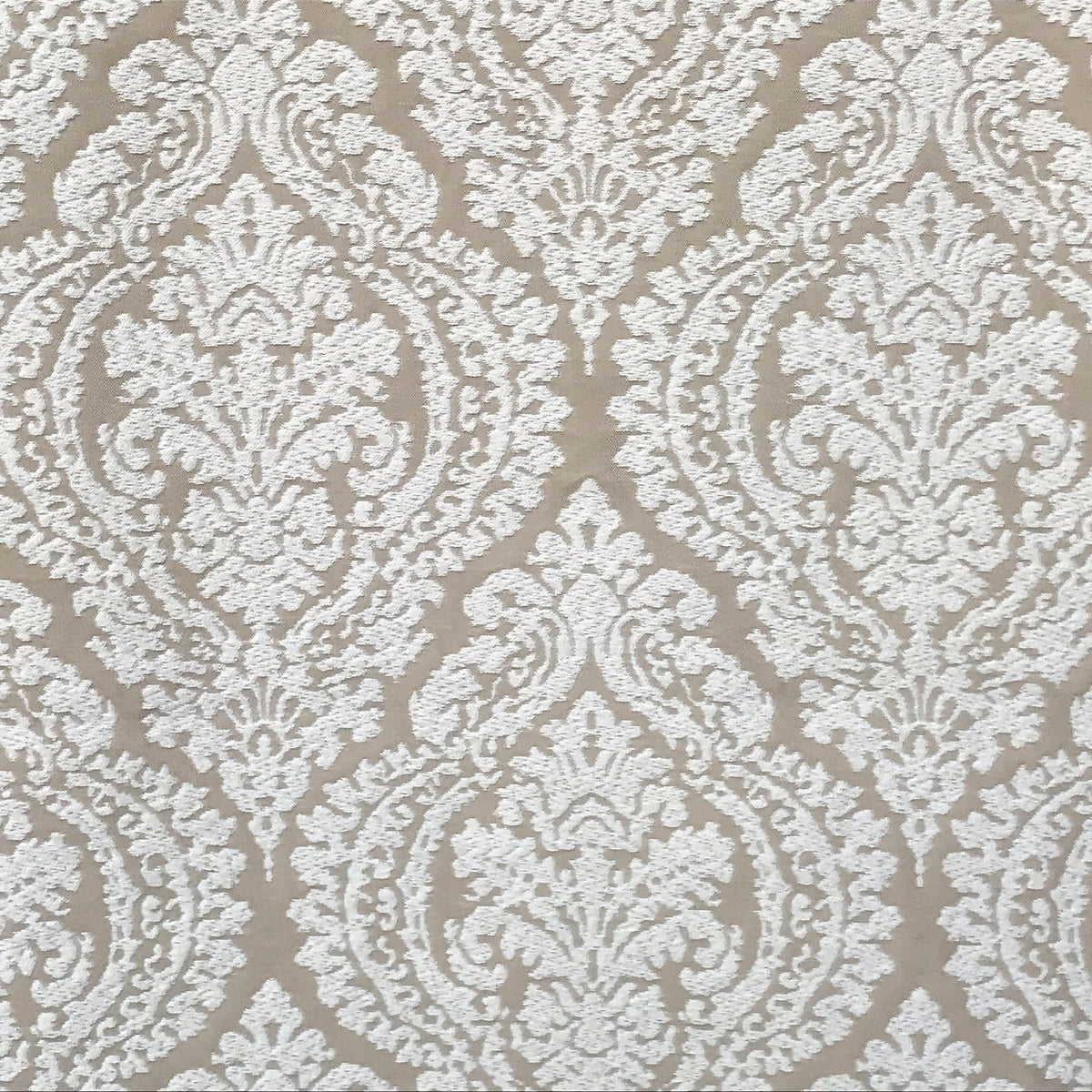 Champagne And Ivory Poly Cotton Fabric By The Yard