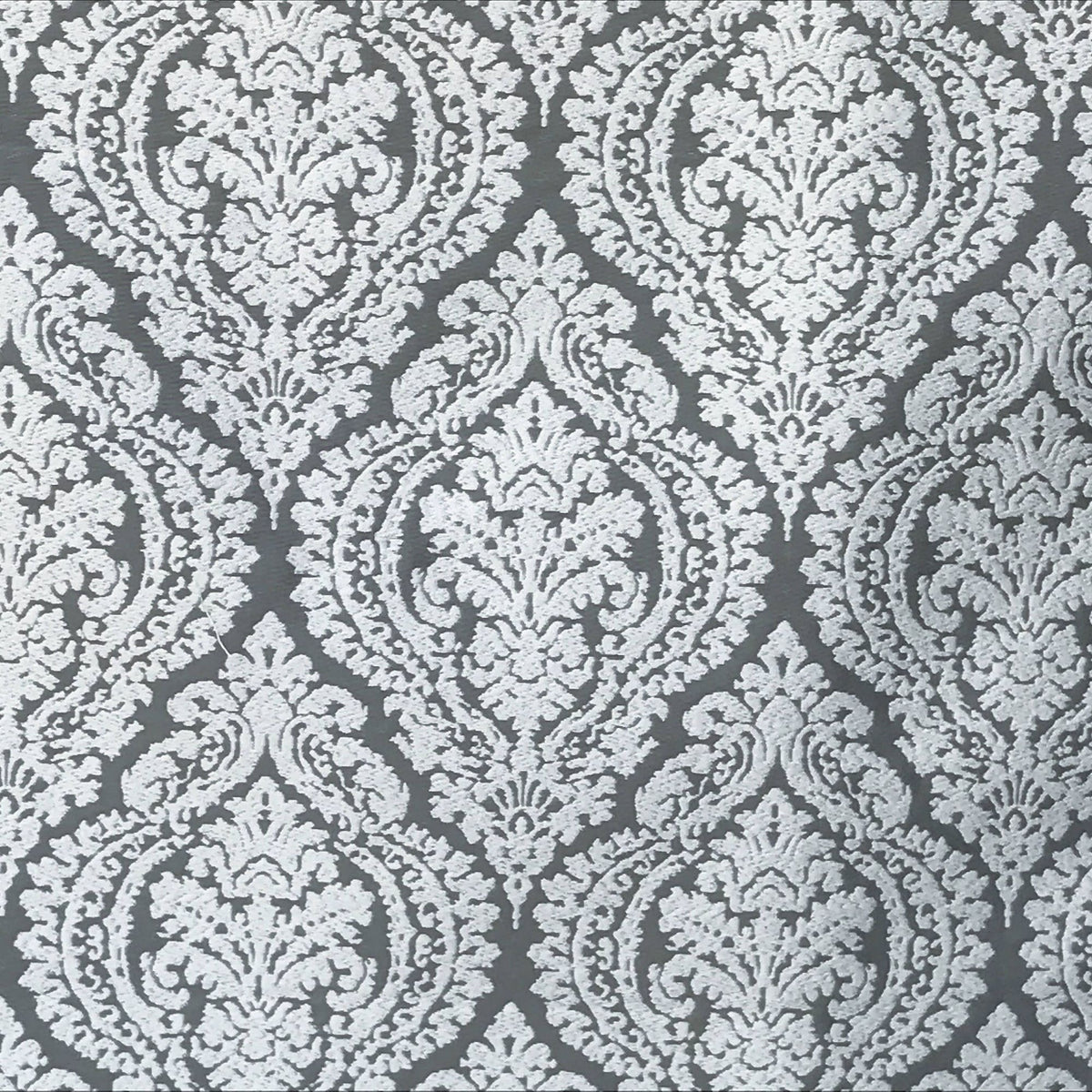 Gray And White Cotton Fabric By The Yard