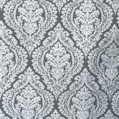 Gray And White Cotton Fabric By The Yard