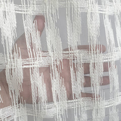 Ivory Illustrations Sheer Curtain Fabric By The Yard