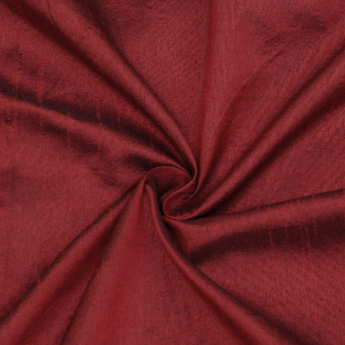 Deep Red Faux Silk Fabric By The Yard