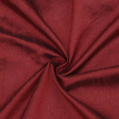 Deep Red Faux Silk Fabric By The Yard