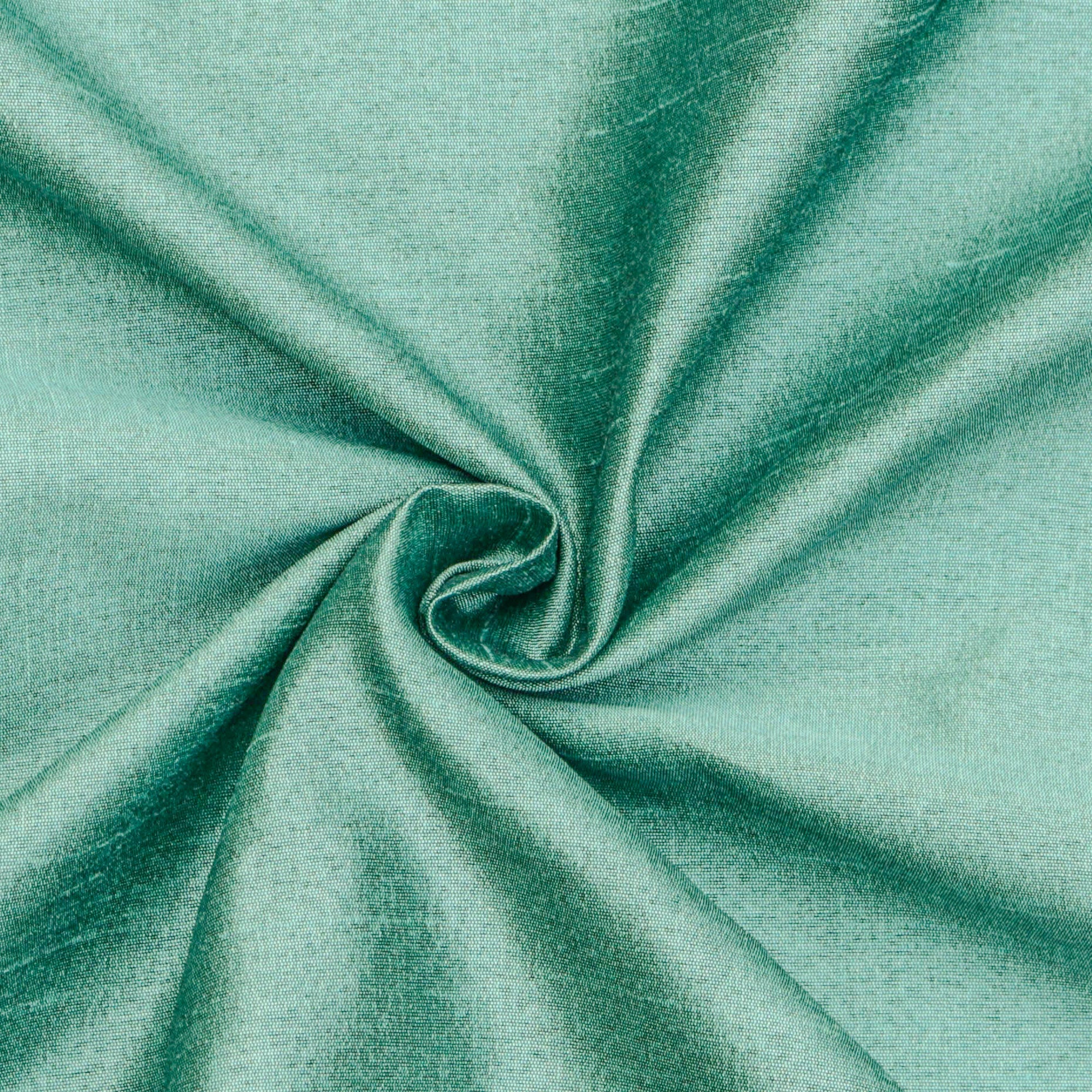 Capri Sea Green Faux Silk Fabric By The Yard