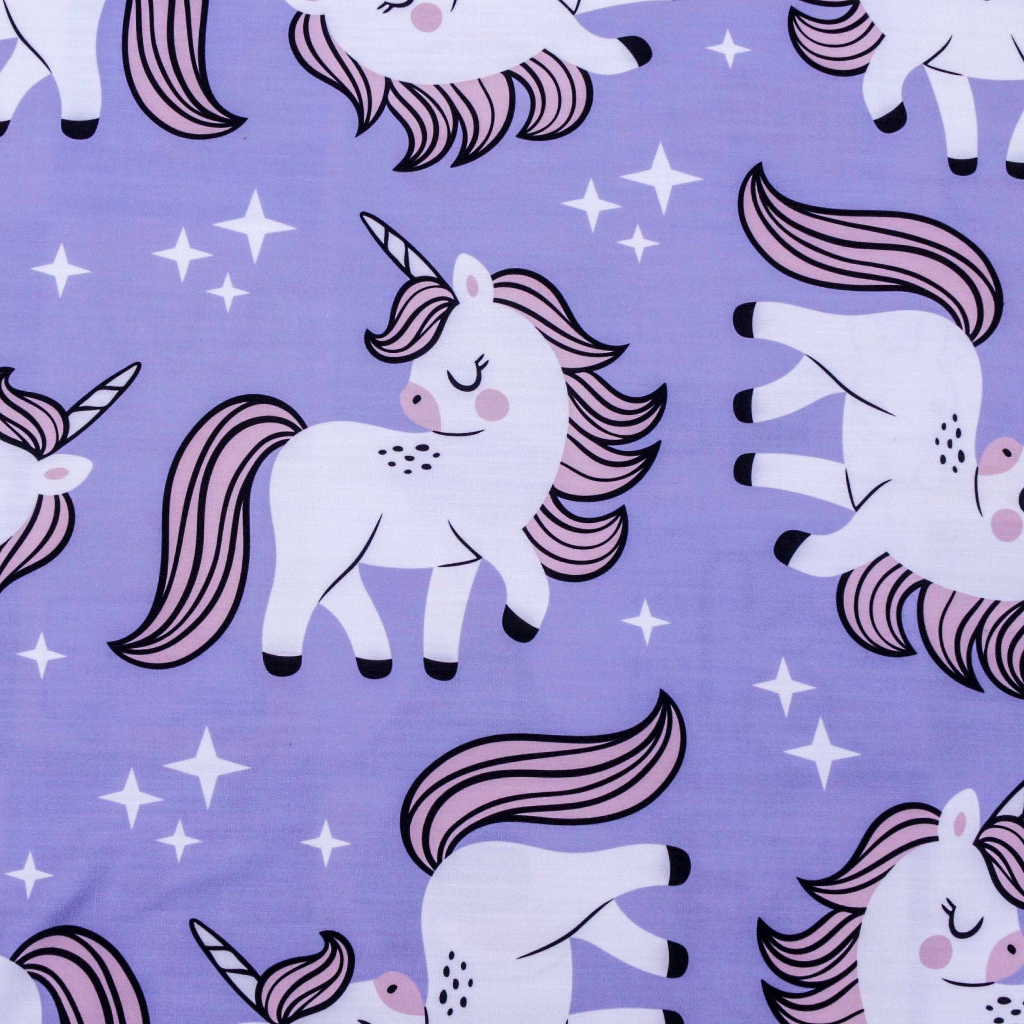Unicorn Kids Cotton Fabric By The Yard