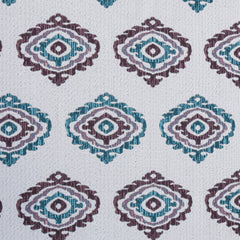 Burgundy And Teal Jacquard Fabric By The Yard