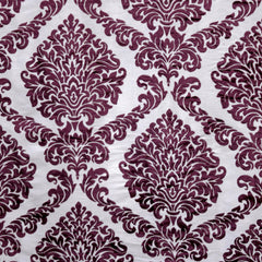 Purple Burntout Velvet Fabric By The Yard