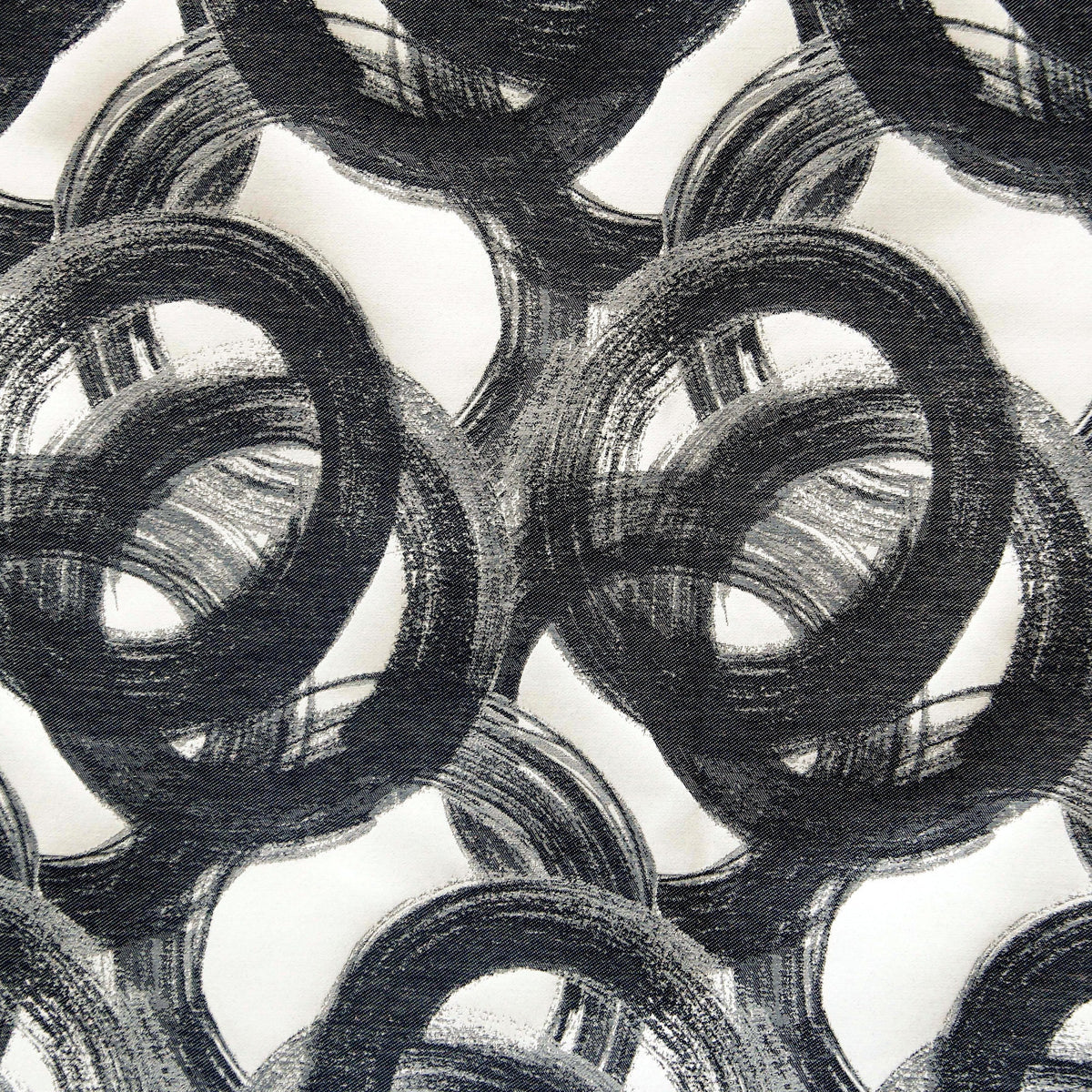 Midnight Circles Jacquard Velvet Fabric By The Yard