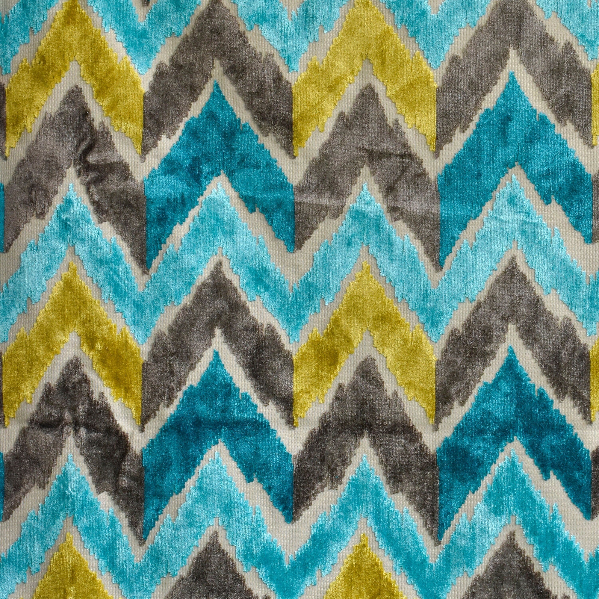 Chartreuse Jacquard Velvet Fabric By The Yard