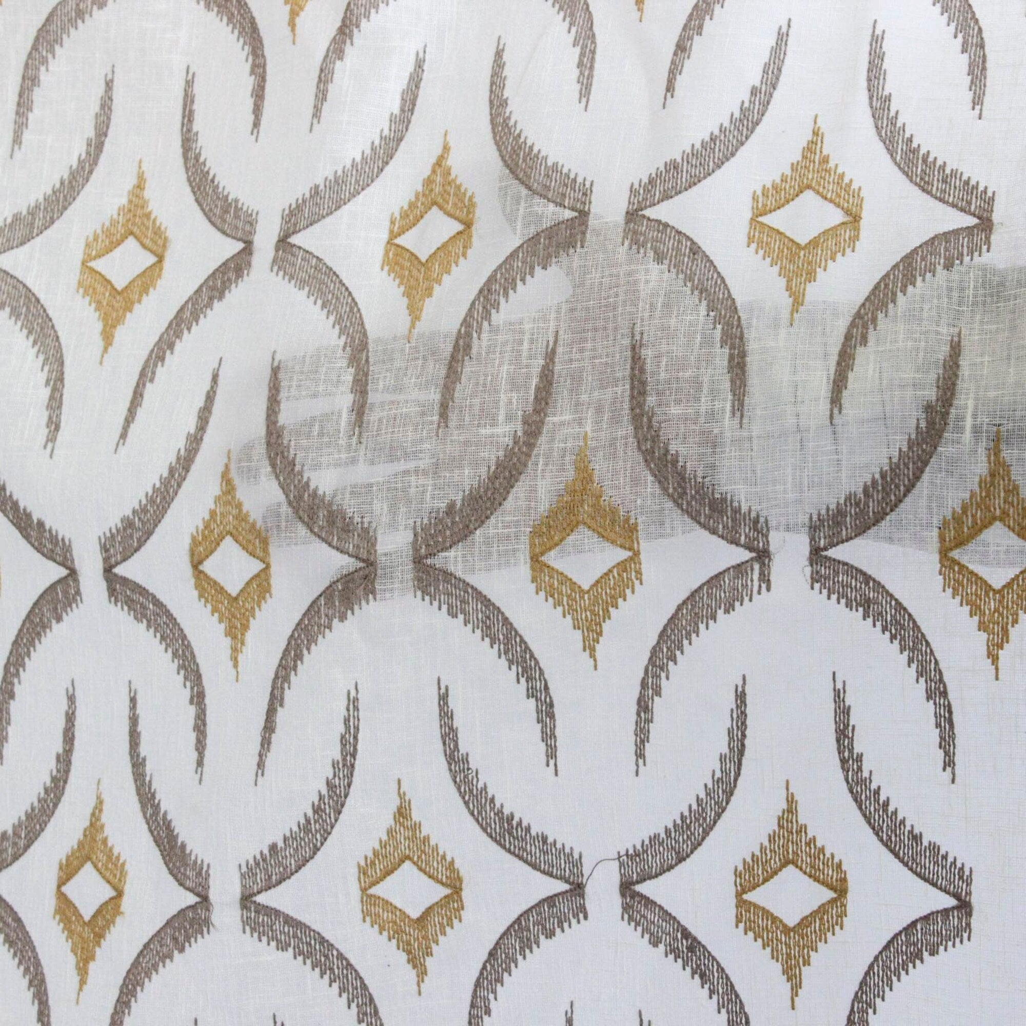 Mustard Sheer Fabric By The Yard
