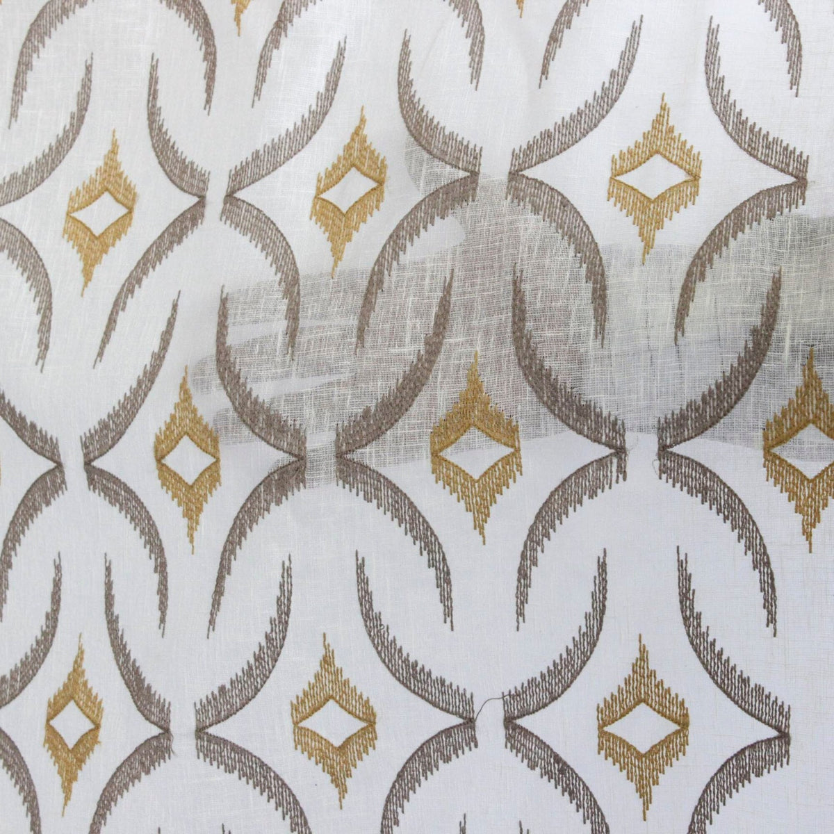Mustard Sheer Fabric By The Yard